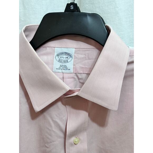 LOT OF 5 Brooks Brothers Button Long Sleeve Dress Shirt Sz 17-17 1/2 34/35 #14 - Picture 13 of 16